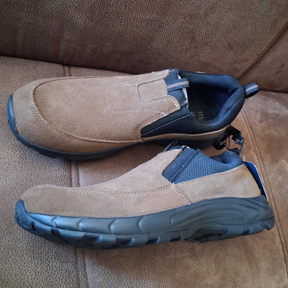 George Rugged Moc Men's Brown Slip-On Shoes Size 11 1/2